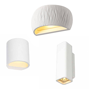 Luminaires en plâtre